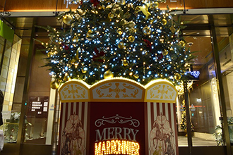 マロニエゲート　クリスマス装飾2016